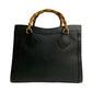 GUCCI Handbag leather black Bamboo