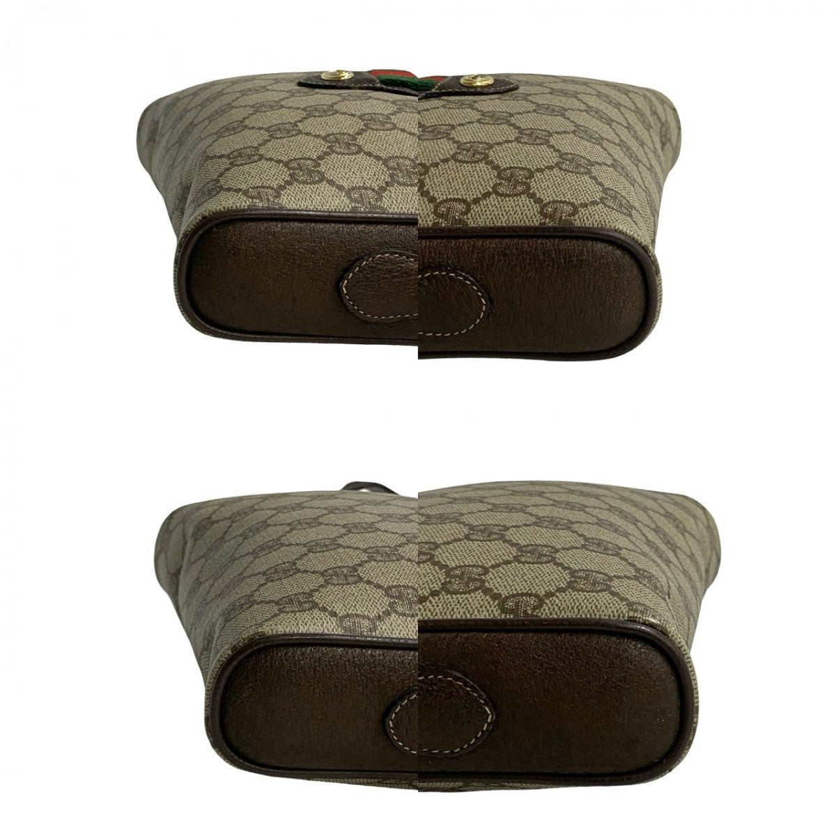 GUCCI Shoulder Bag leather Brown Sherry line