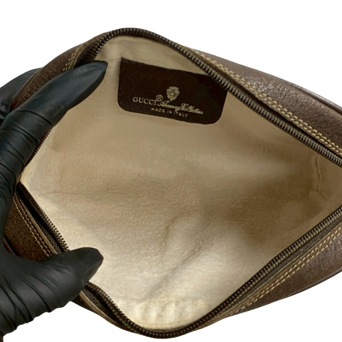 GUCCI Shoulder Bag leather Brown Sherry line