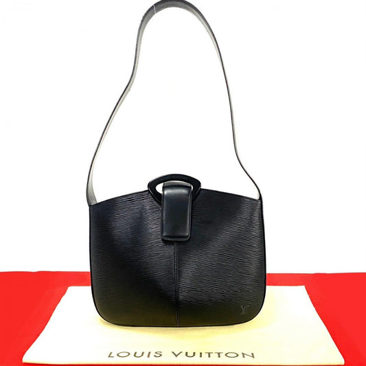 LOUIS VUITTON Shoulder Bag M52162 Epi Leather black Epi Revli