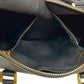 CELINE Handbag Leather, PVC black Macadam Blason Triomphe Pattern Women Used Authentic