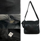 PRADA Shoulder Bag leather black logo mens Used Authentic