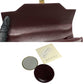 GUCCI Shoulder Bag leather wine-red Ready lock