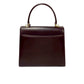 GUCCI Shoulder Bag leather wine-red Ready lock