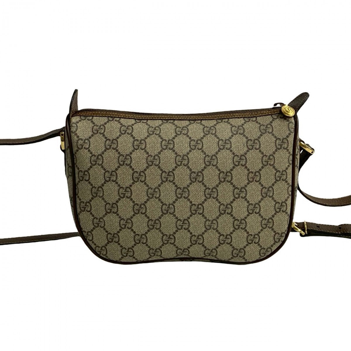 GUCCI Shoulder Bag leather Brown Sherry line