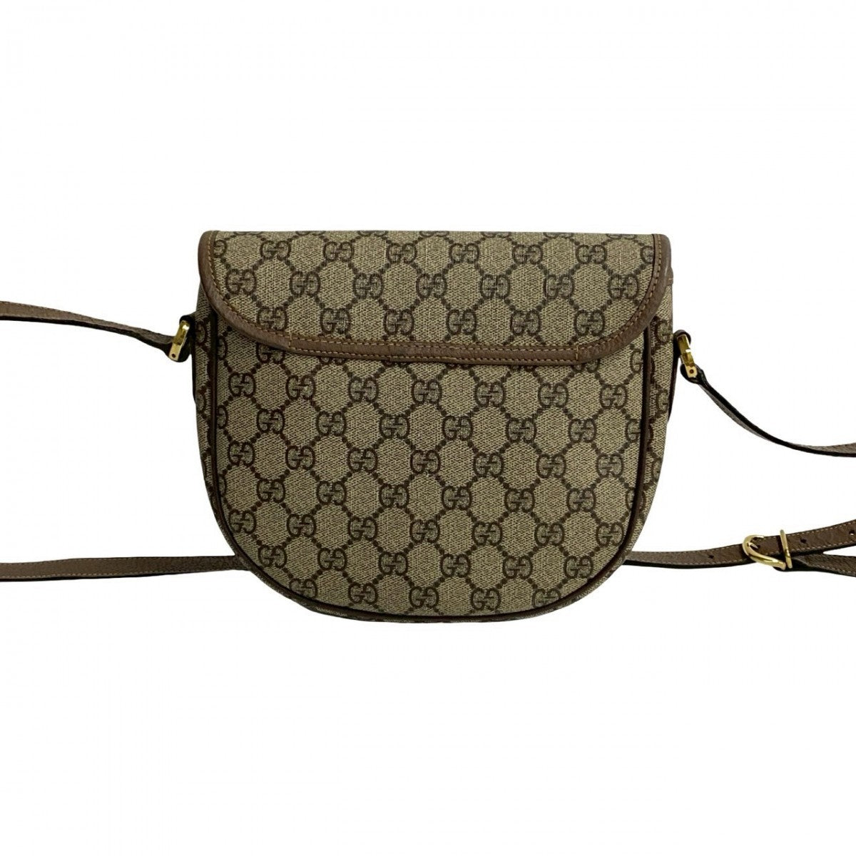 GUCCI Shoulder Bag leather Brown