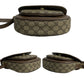 GUCCI Shoulder Bag leather Brown