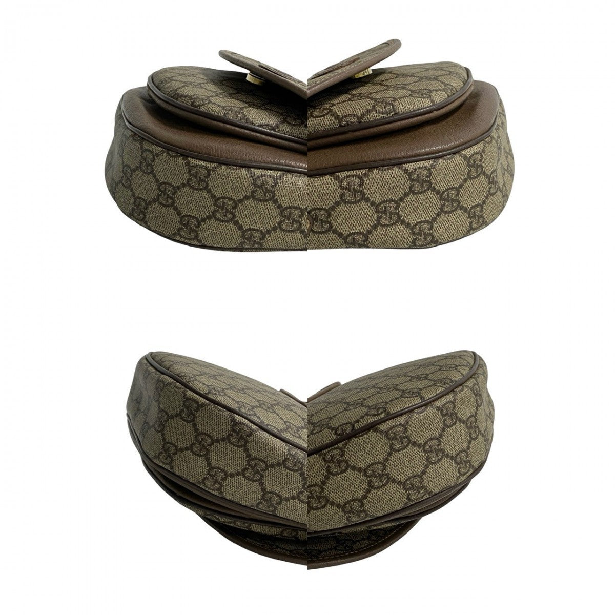 GUCCI Shoulder Bag leather Brown
