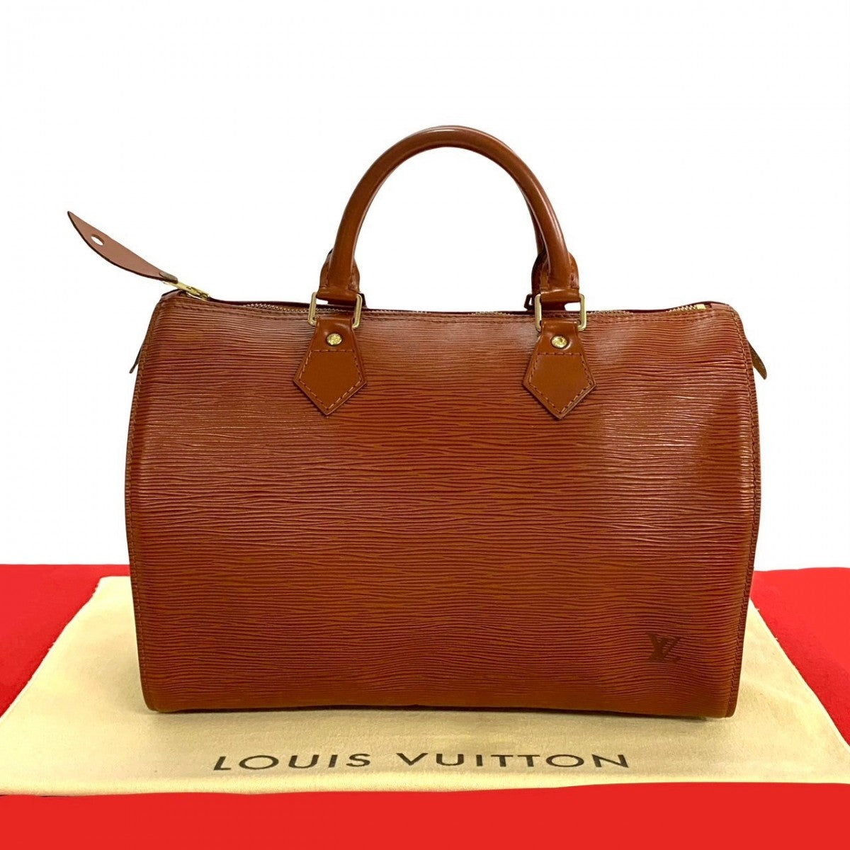 LOUIS VUITTON Handbag Epi Leather Brown Epi Speedy 30 Women(Unisex) Used Authentic