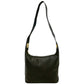 CELINE Shoulder Bag Leather, PVC black Macadam Blazon Triomphe Pattern Circle Logo Metal Women Used Authentic