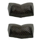 CELINE Shoulder Bag Leather, PVC black Macadam Blazon Triomphe Pattern Circle Logo Metal Women Used Authentic