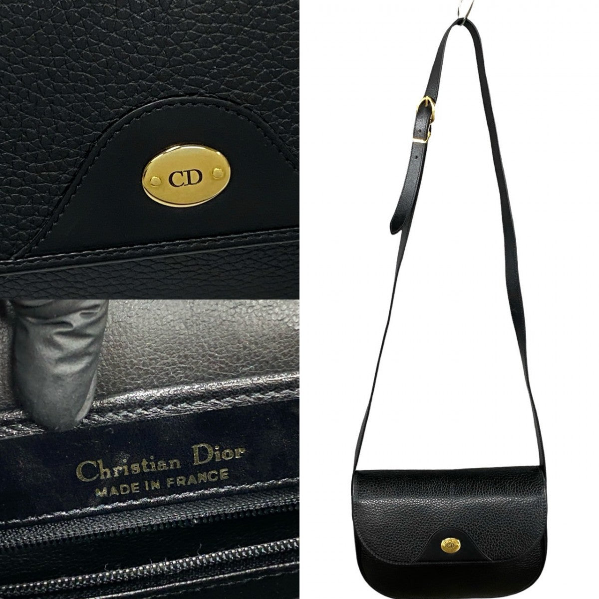 Dior Shoulder Bag leather black