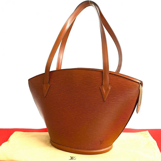 LOUIS VUITTON Tote Bag M52263 Epi Leather Brown Epi Sunjack shopping Women Used Authentic