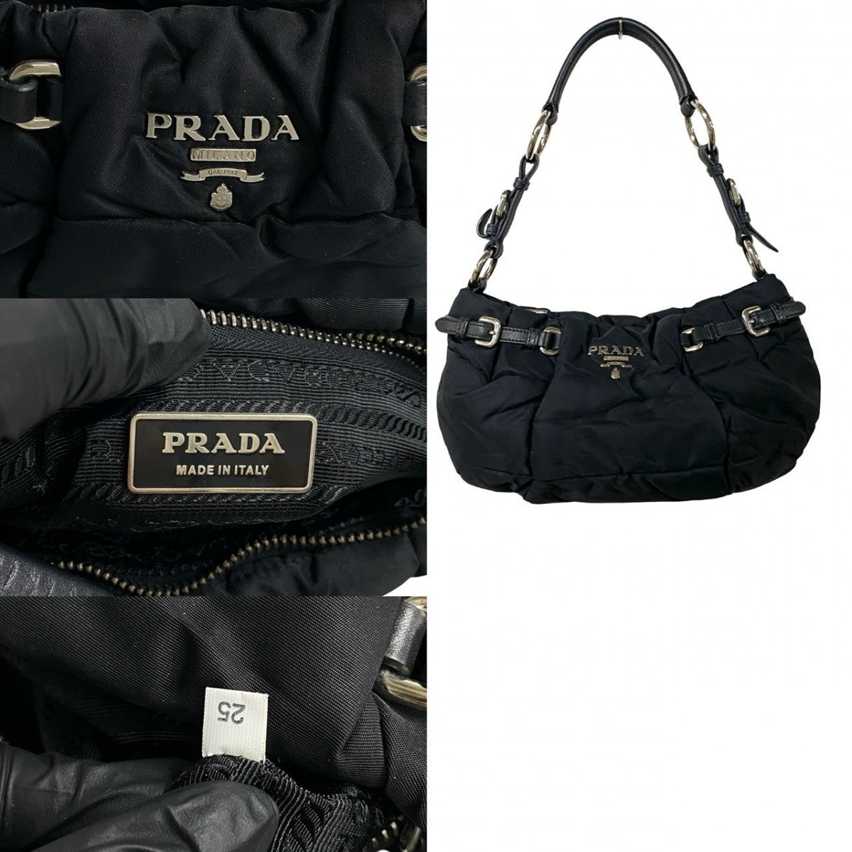 PRADA Shoulder Bag Nylon black