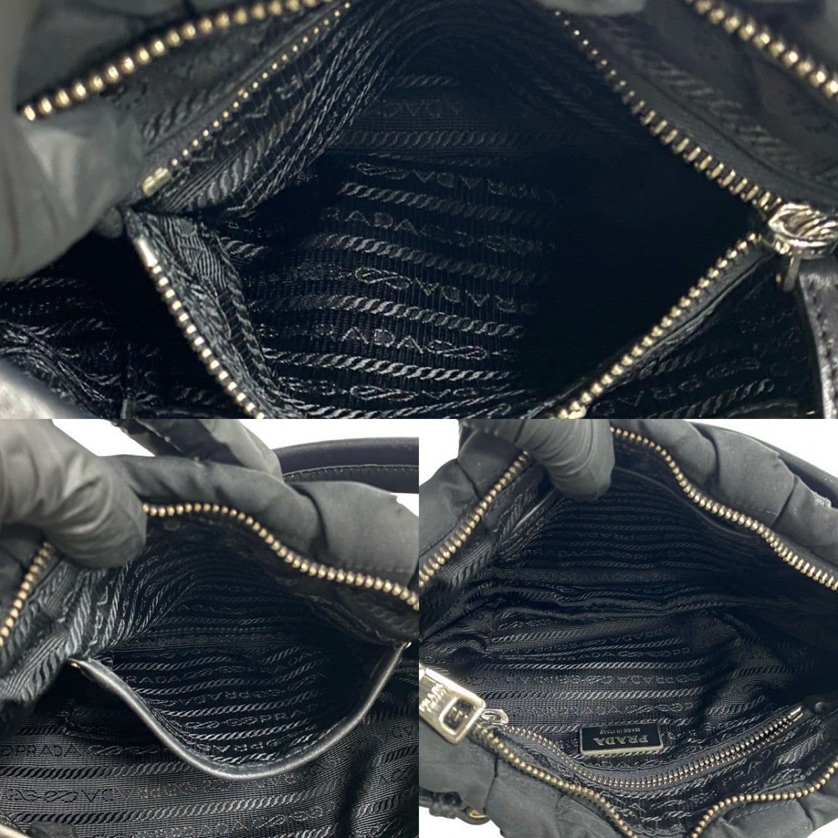 PRADA Shoulder Bag Nylon black