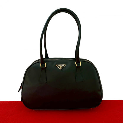 PRADA Handbag leather black
