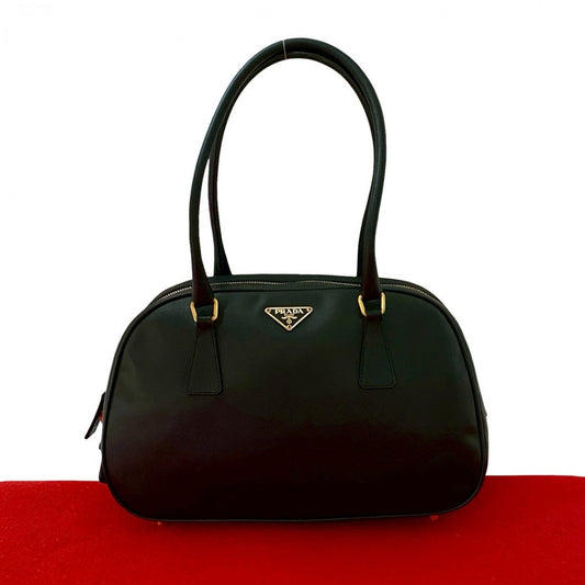 PRADA Handbag leather black