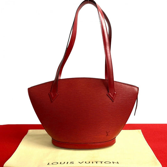 LOUIS VUITTON Tote Bag M522337 Epi Leather Red Epi Sunjack shopping Women Used Authentic