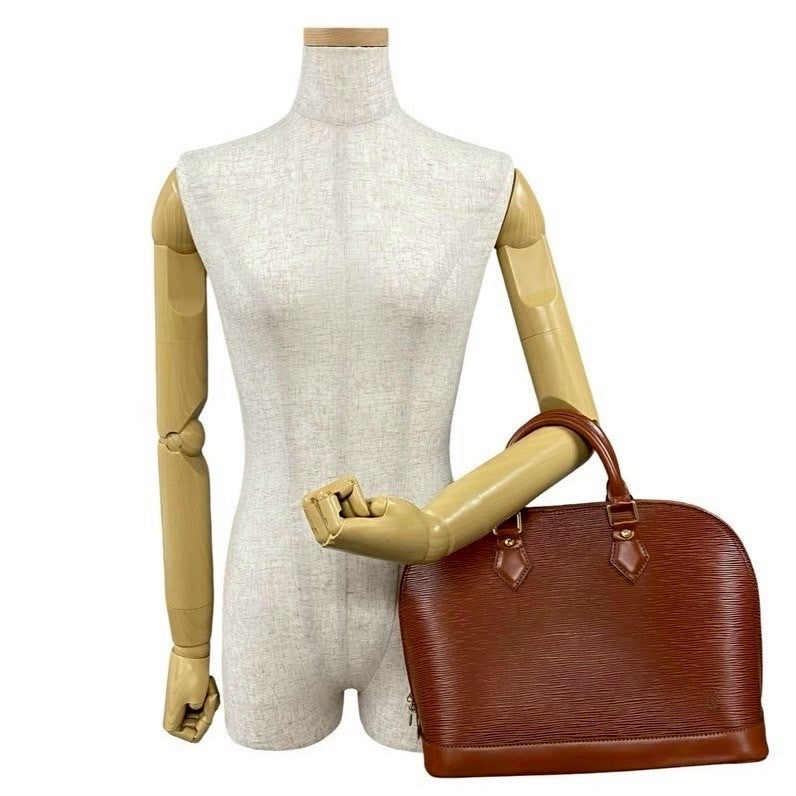 LOUIS VUITTON Handbag M52143 Epi Leather Brown Epi Alma