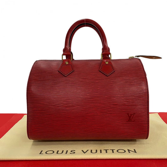 LOUIS VUITTON Handbag M43017 Epi Leather Red Epi Speedy 25 Women Used Authentic