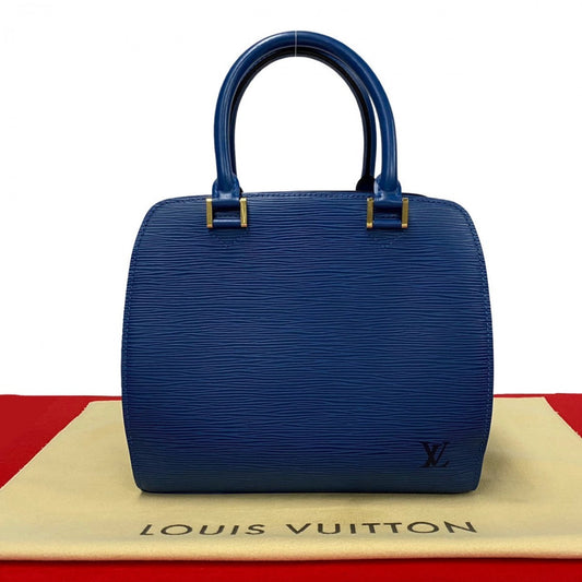 LOUIS VUITTON Handbag M52055 Epi Leather blue Epi Ponneuf Women Used Authentic