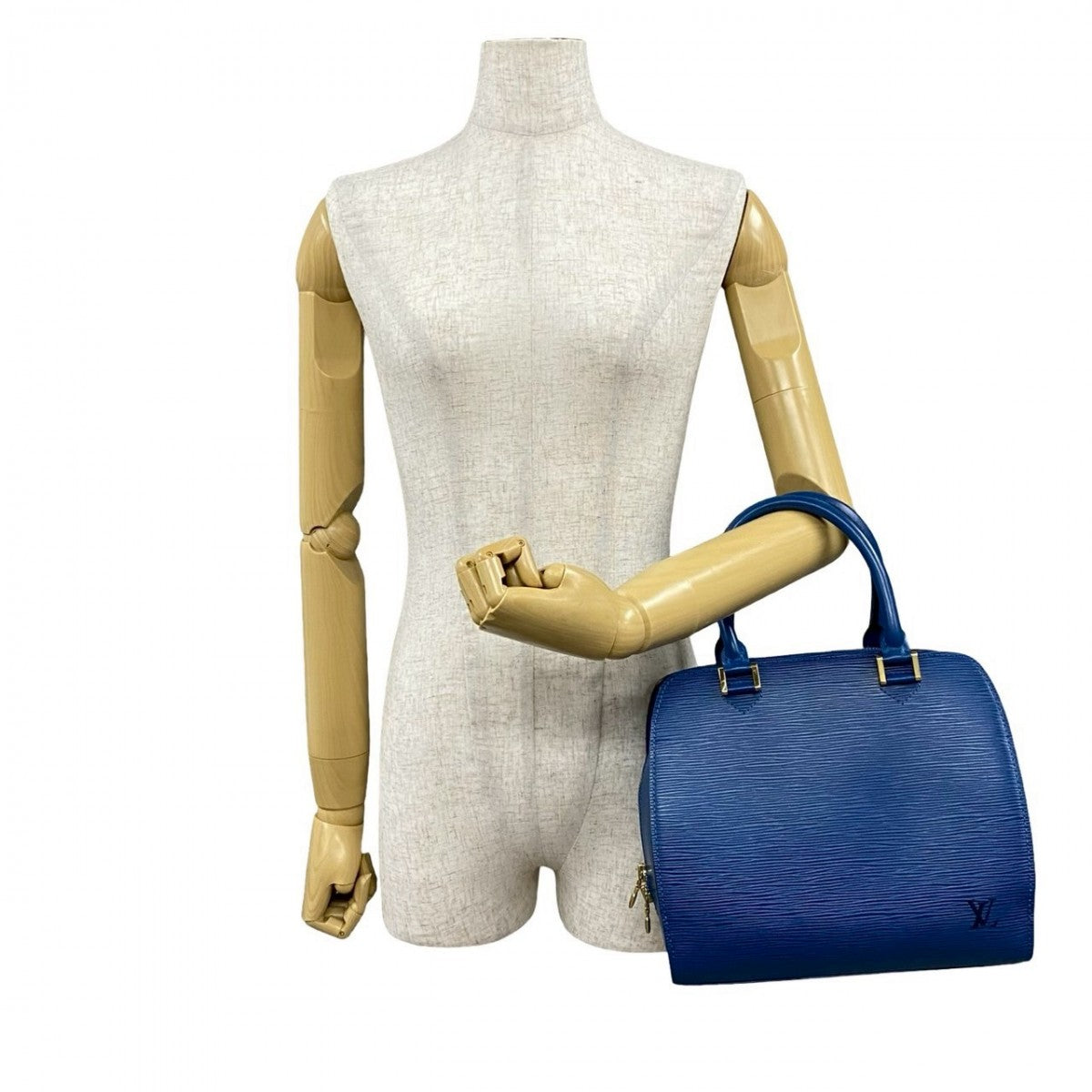 LOUIS VUITTON Handbag M52055 Epi Leather blue Epi Ponneuf Women Used Authentic
