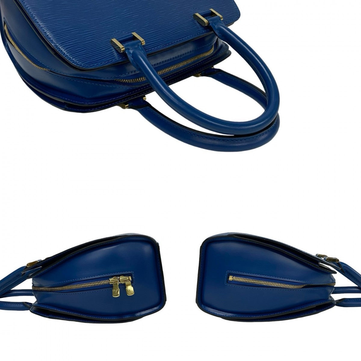 LOUIS VUITTON Handbag M52055 Epi Leather blue Epi Ponneuf Women Used Authentic