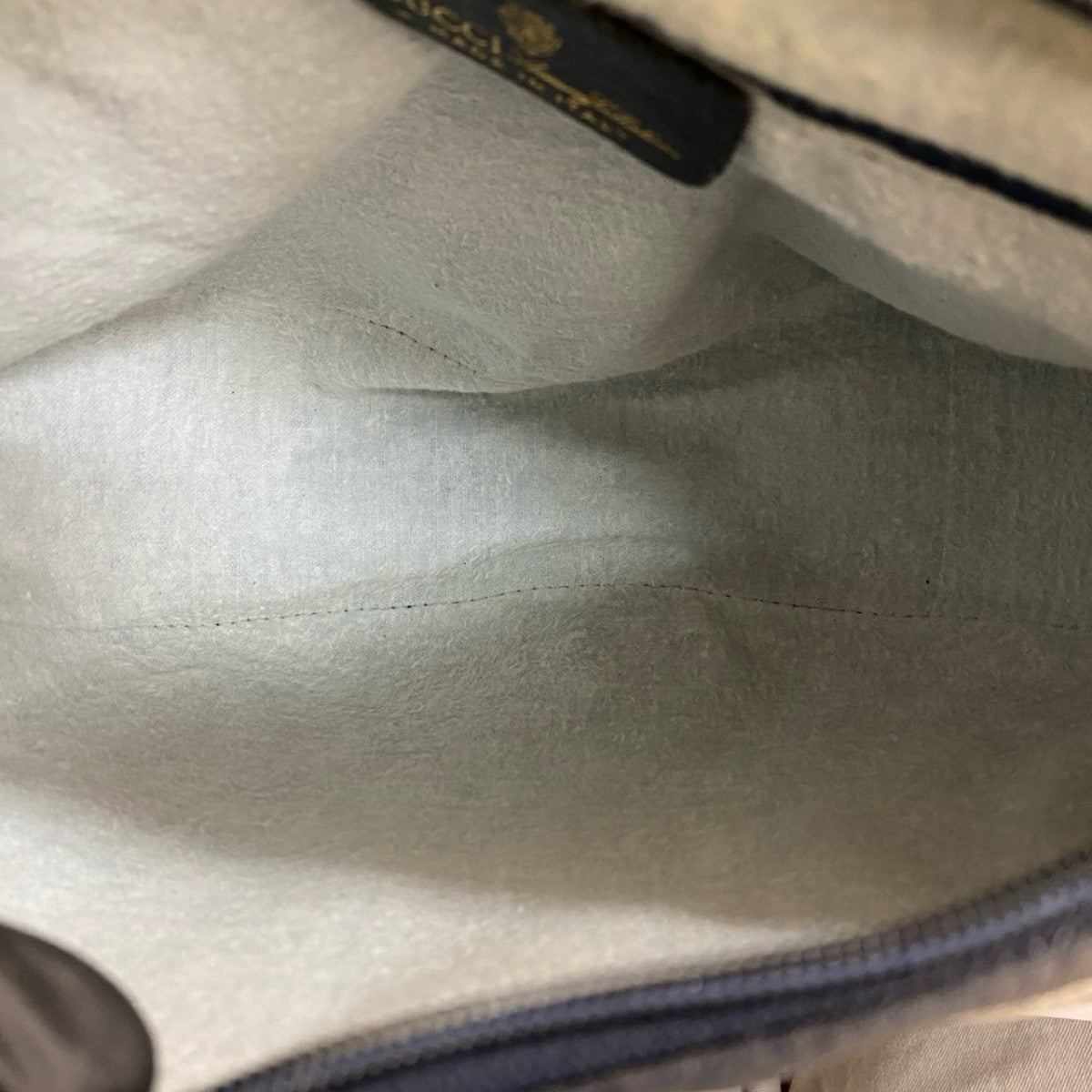 GUCCI Shoulder Bag leather Navy