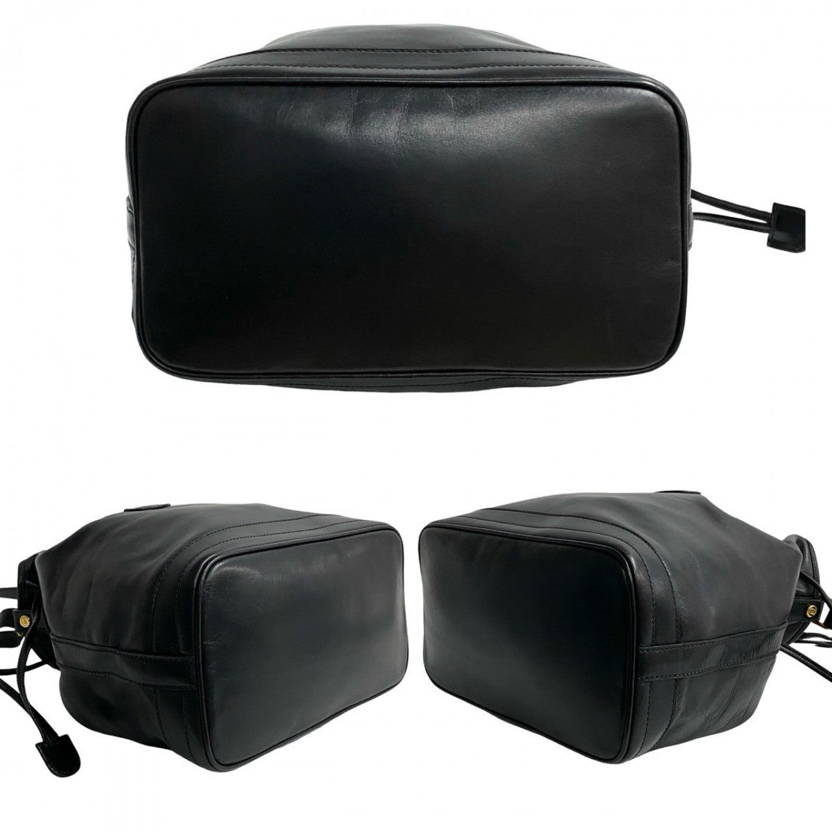 GUCCI Shoulder Bag leather black Old Gucci