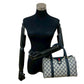 GUCCI Handbag leather Navy Sherry line