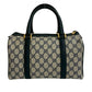 GUCCI Handbag leather Navy Sherry line