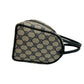 GUCCI Handbag leather Navy Sherry line