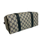 GUCCI Handbag leather Navy Sherry line
