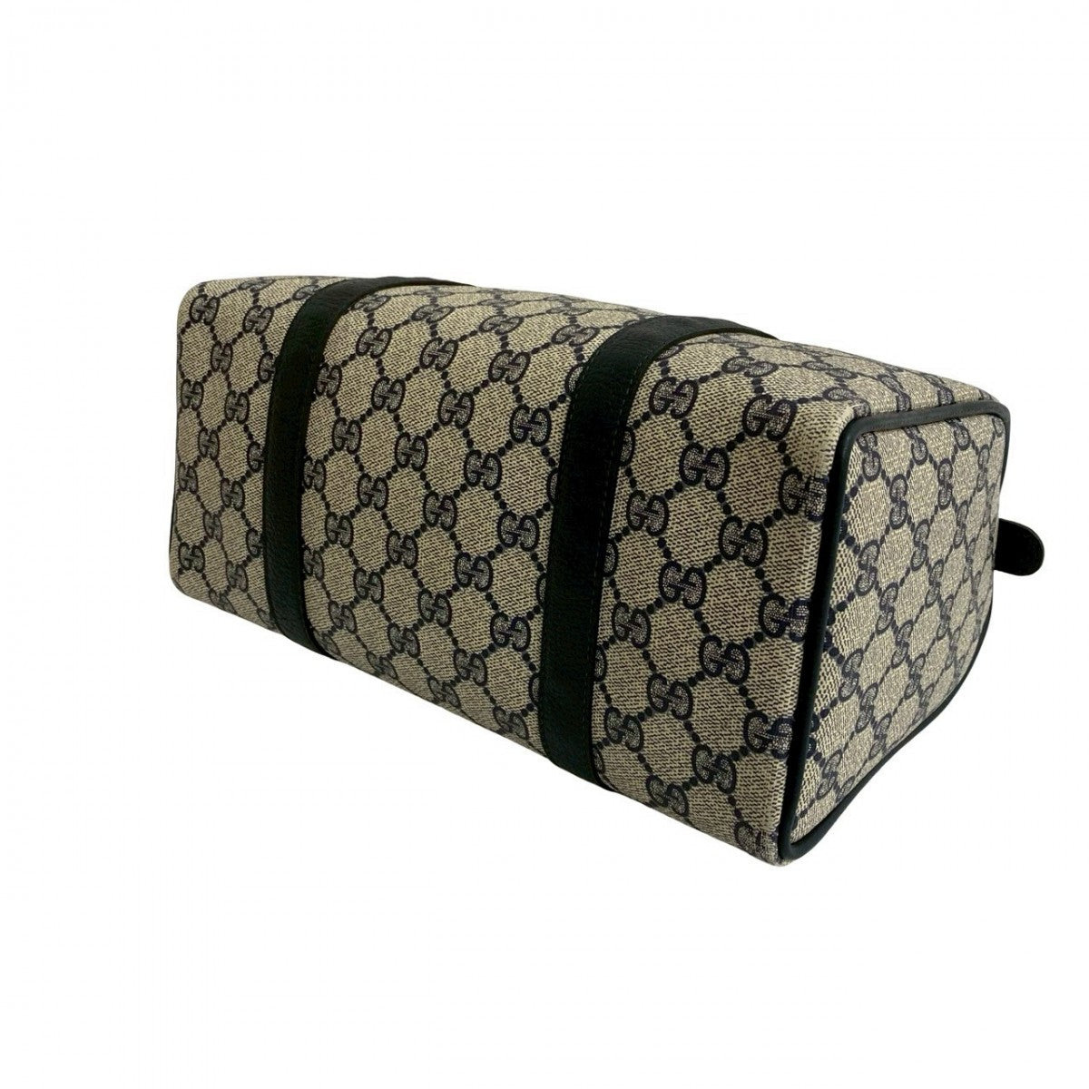 GUCCI Handbag leather Navy Sherry line