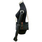 GUCCI Shoulder Bag leather black GG logoMetal Sherry line Women Used Authentic
