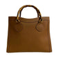 GUCCI Handbag leather Brown Bamboo