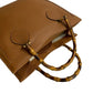 GUCCI Handbag leather Brown Bamboo