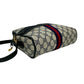 GUCCI Shoulder Bag leather Navy Sherry line