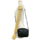 GUCCI Shoulder Bag leather black Old Gucci GG logoMetal Women Used Authentic