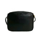GUCCI Shoulder Bag leather black Old Gucci GG logoMetal Women Used Authentic