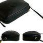 GUCCI Shoulder Bag leather black Old Gucci GG logoMetal Women Used Authentic