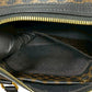 CELINE Handbag Leather, PVC black Macadam Blason Triomphe Pattern Women Used Authentic