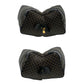CELINE Handbag Leather, PVC black Macadam Blason Triomphe Pattern Women Used Authentic