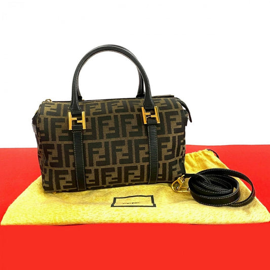 FENDI Shoulder Bag leather Brown