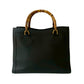 GUCCI Handbag leather black Bamboo