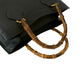 GUCCI Handbag leather black Bamboo