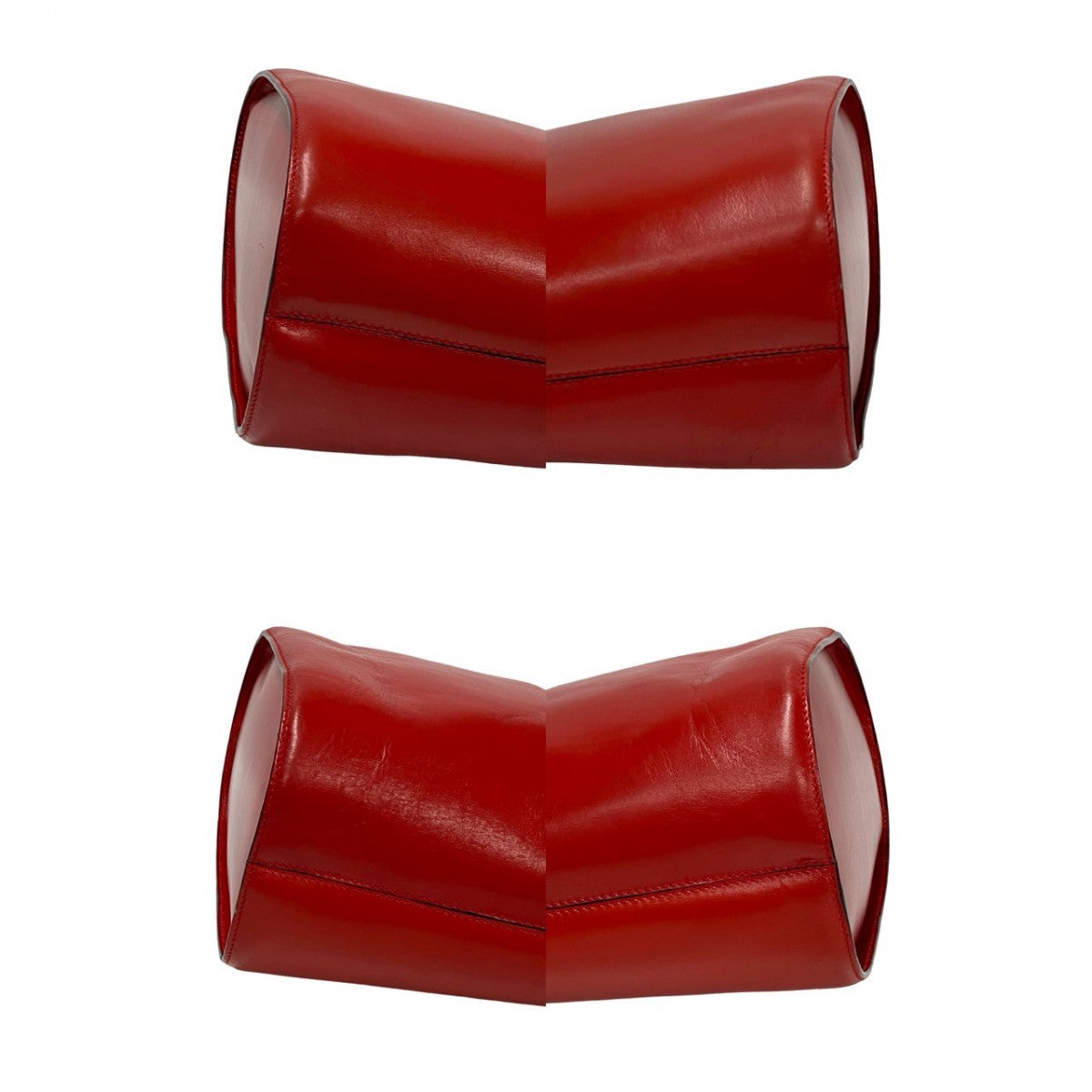CELINE Shoulder Bag leather Red
