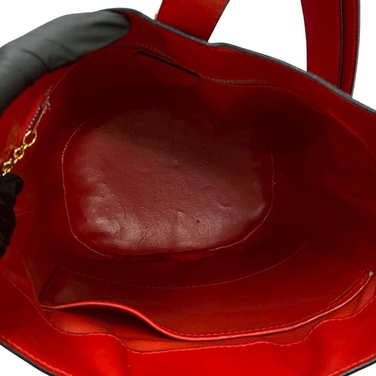 CELINE Shoulder Bag leather Red