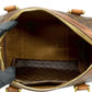 CELINE Boston Duffel bag Leather, PVC Brown Macadam Blason Triomphe Pattern Women Used Authentic