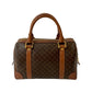 CELINE Boston Duffel bag Leather, PVC Brown Macadam Blason Triomphe Pattern Women Used Authentic